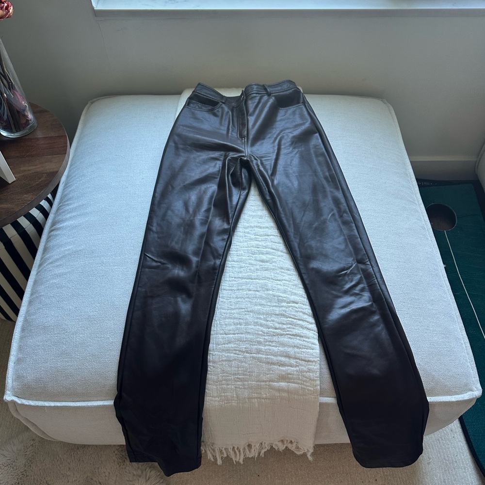 12th tribe Brown Leather pants